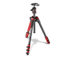 Manfrotto Trépied Befree Aluminium Rouge
